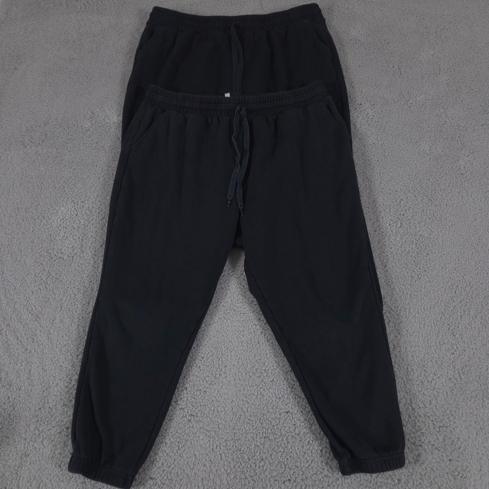 LOT OF 2 Fabletics Joggers Womens 1X/2X Eco Go-To Classic Sweatpant Athleisure